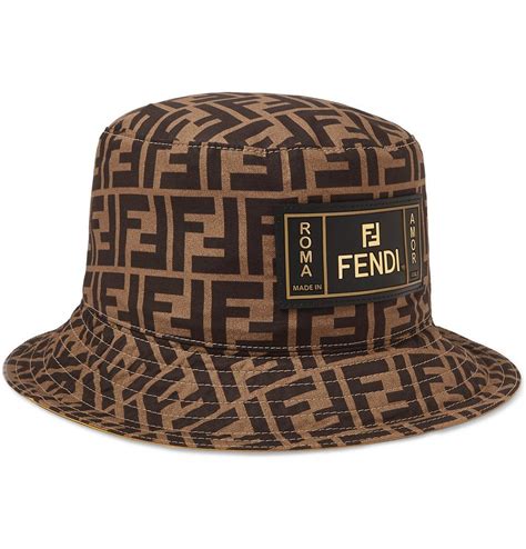 fendi bucket hat brown|fendi bucket hat price.